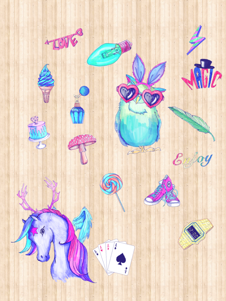 Like my owl and unicorn or horse I don't know
