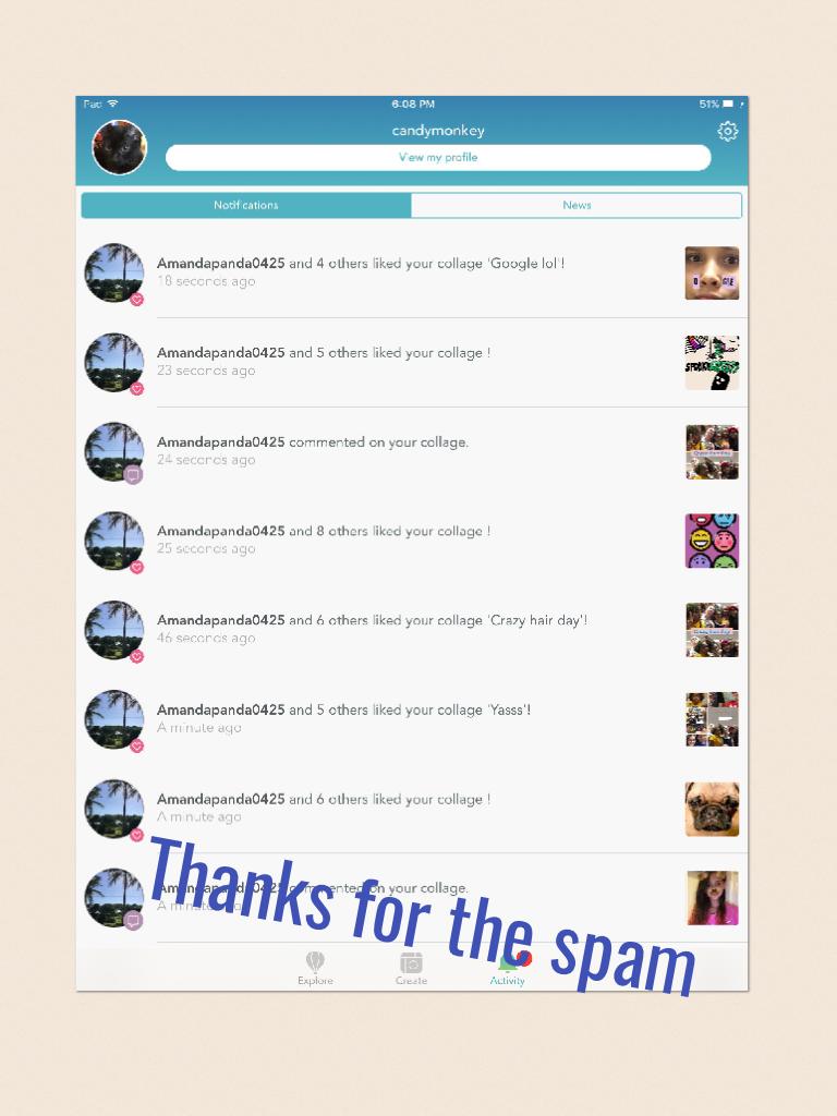 Thanks for the spam