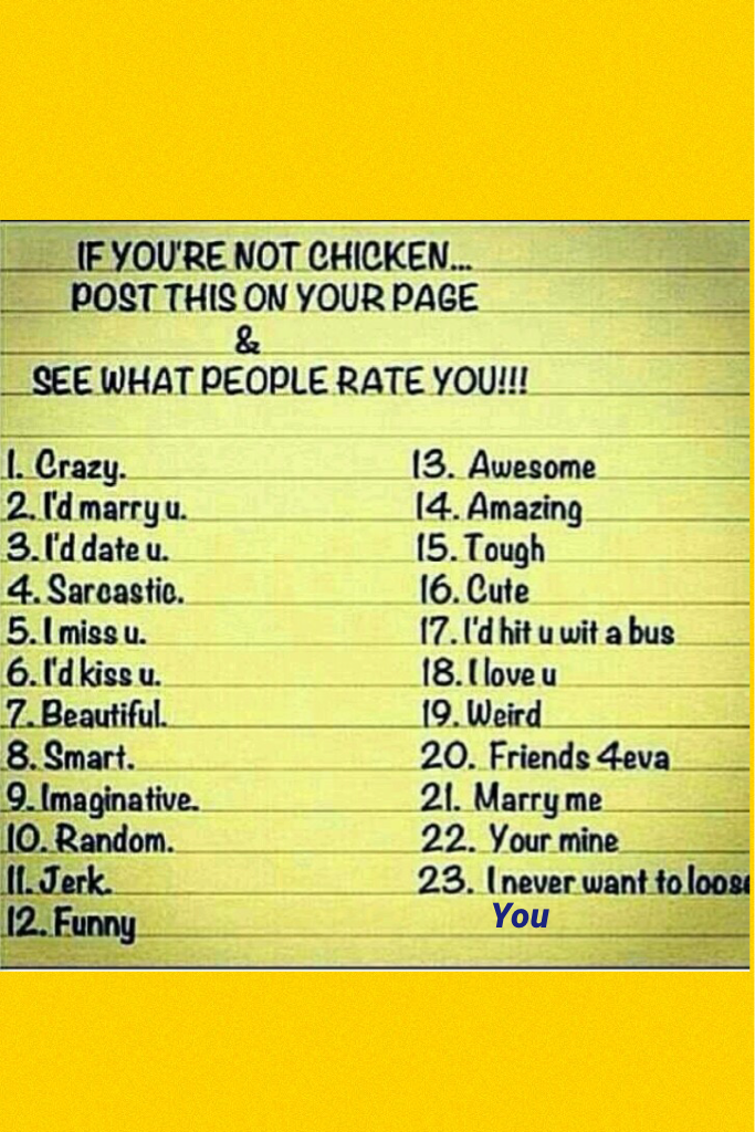 Repost and pick a number 