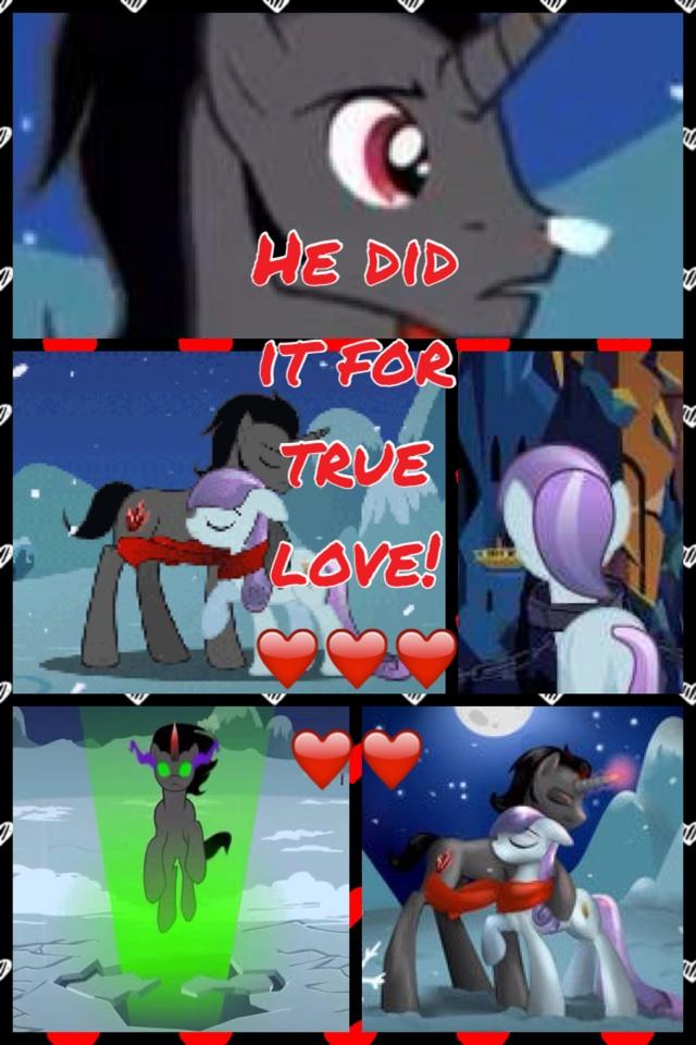 He did it for true love!❤️❤️❤️❤️❤️