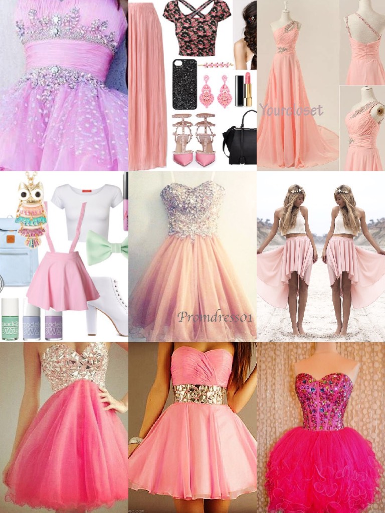 
Pink girly outfits for prom