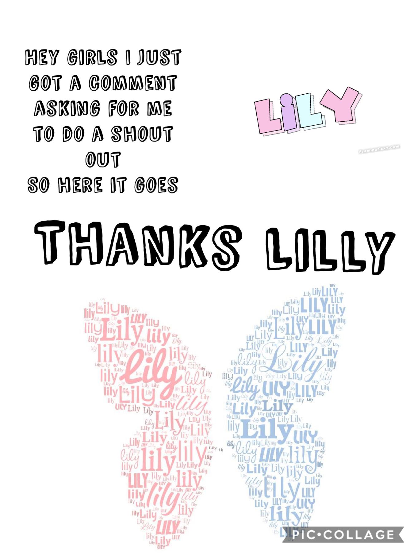 Thanks lilly
