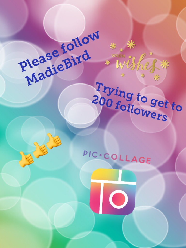 Plz follow MadiBird, she is trying to get to 200 followers!!