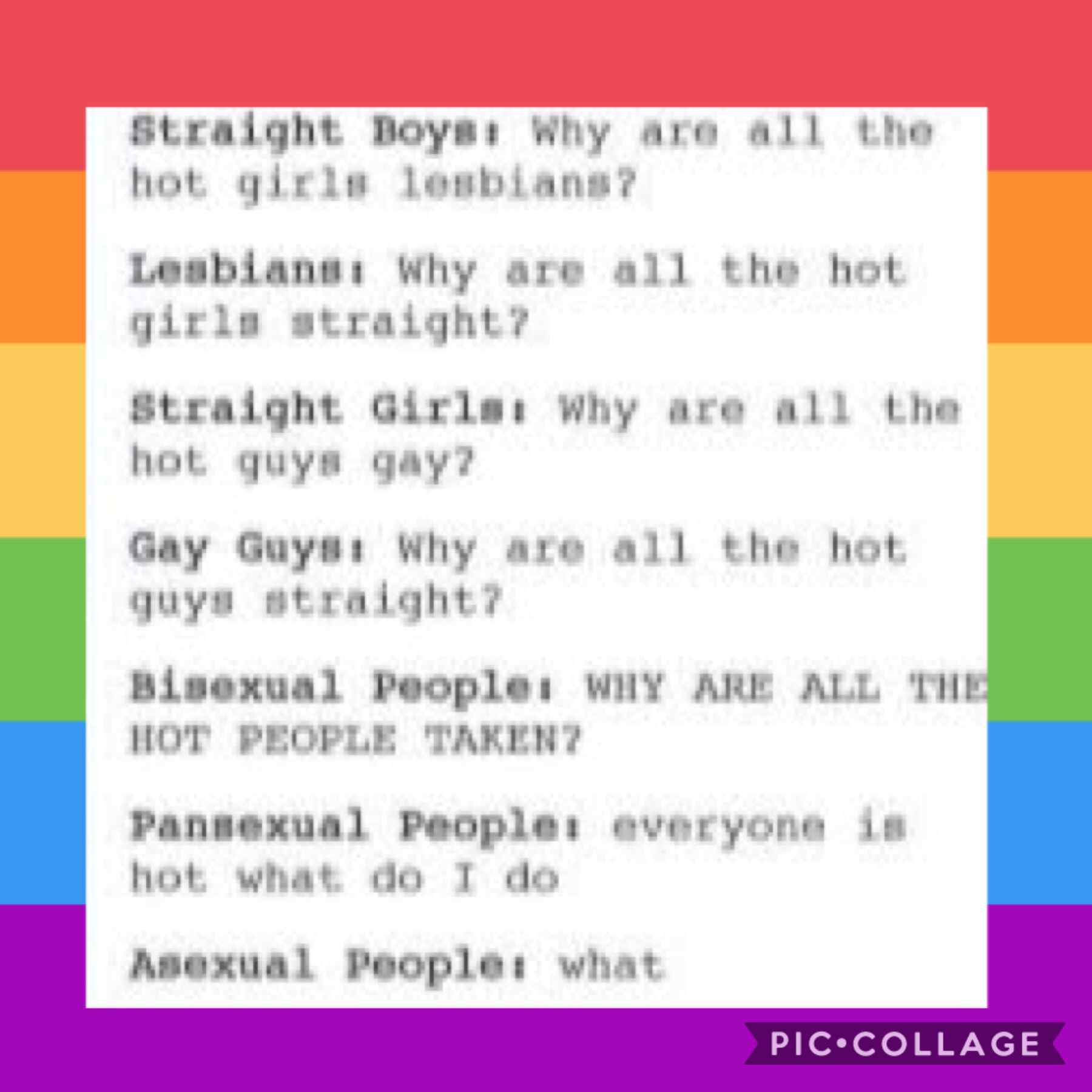 🏳️‍🌈TAP🏳️‍🌈
HAPPY PRIDE MONTH GAYSSS
as you all know i’m asexual
but i still need to tell y’all one thing...
i’m also bi-romantic djskdk
yea i like girls too,, so what?
if u don’t like it then unfollow me, block me, do whatever the fūčk you want. i am wha