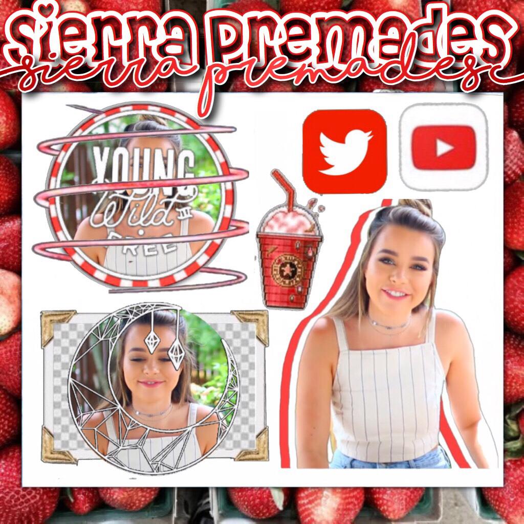 Click♥️♥️♥️♥️
Hey! Sierra Premades!! Hope u like them!! Any suggestions or requests?? Also what would u like next text overlays or an actual tutorial (if so comment what the tutorial would be!)