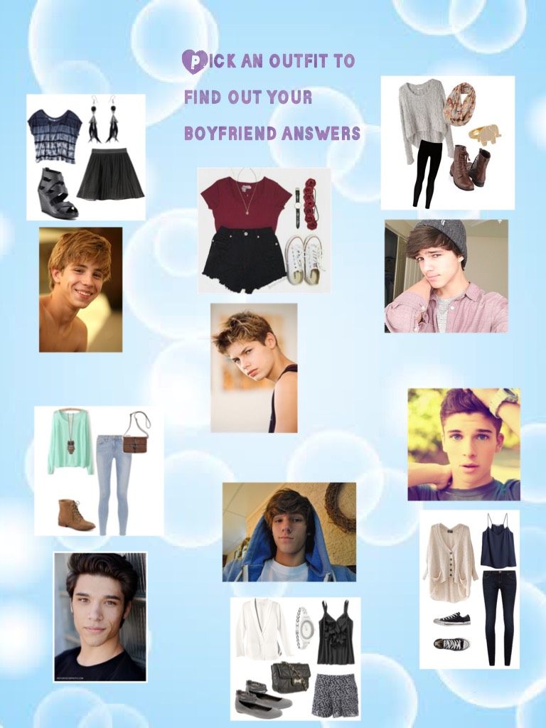 Pick an outfit to find out your boyfriend answers 