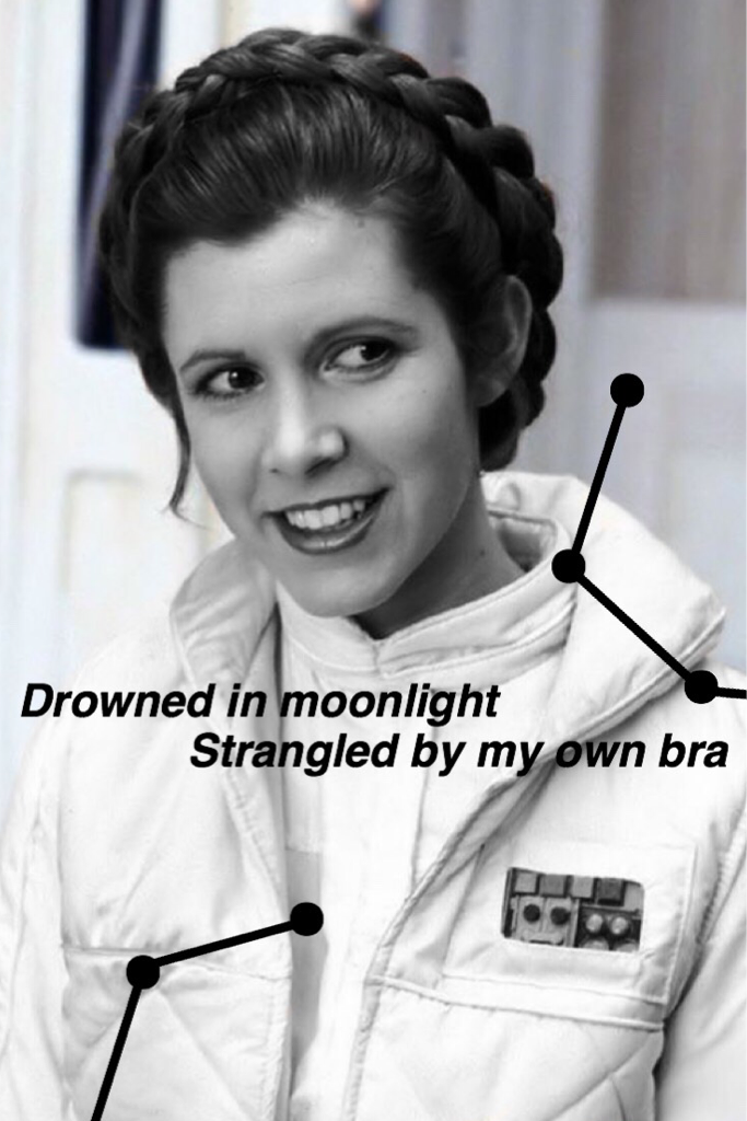 Rip Carrie Fisher our space princess. You will be missed. Why has 2016 taken so many people? 2016 had literally killed everyone.