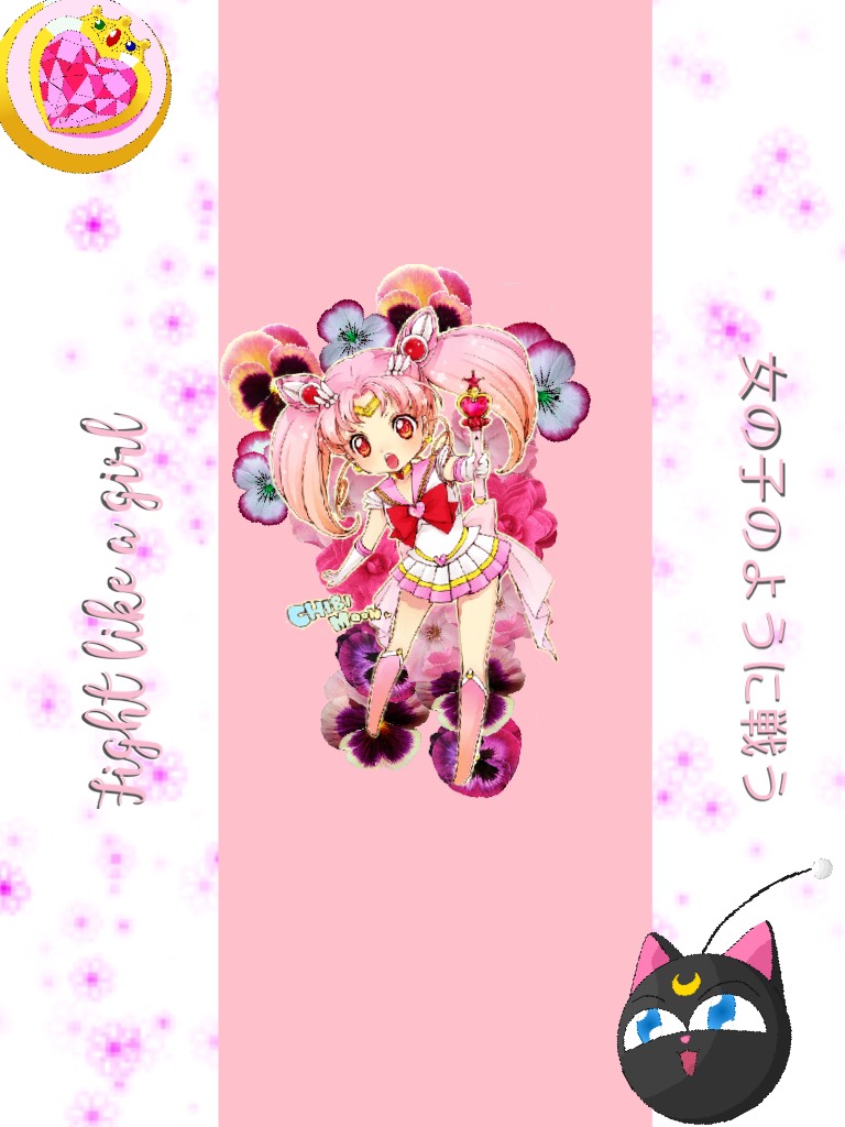 Sailor chibi moon collage~ I just had to share this one, please repost my collage regarding the vocaloid games.
