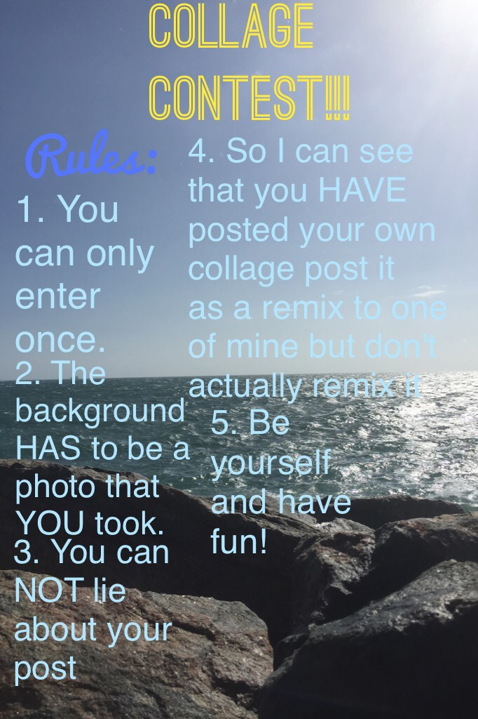Collage contest!!! I've seen all of your amazing collages and I know that it will be a hard decision when I choose the winners. There will be 3rd place 2nd place and 1st (meaning there will be 3 winners) you have 3 days. Please 'register' in the comments 