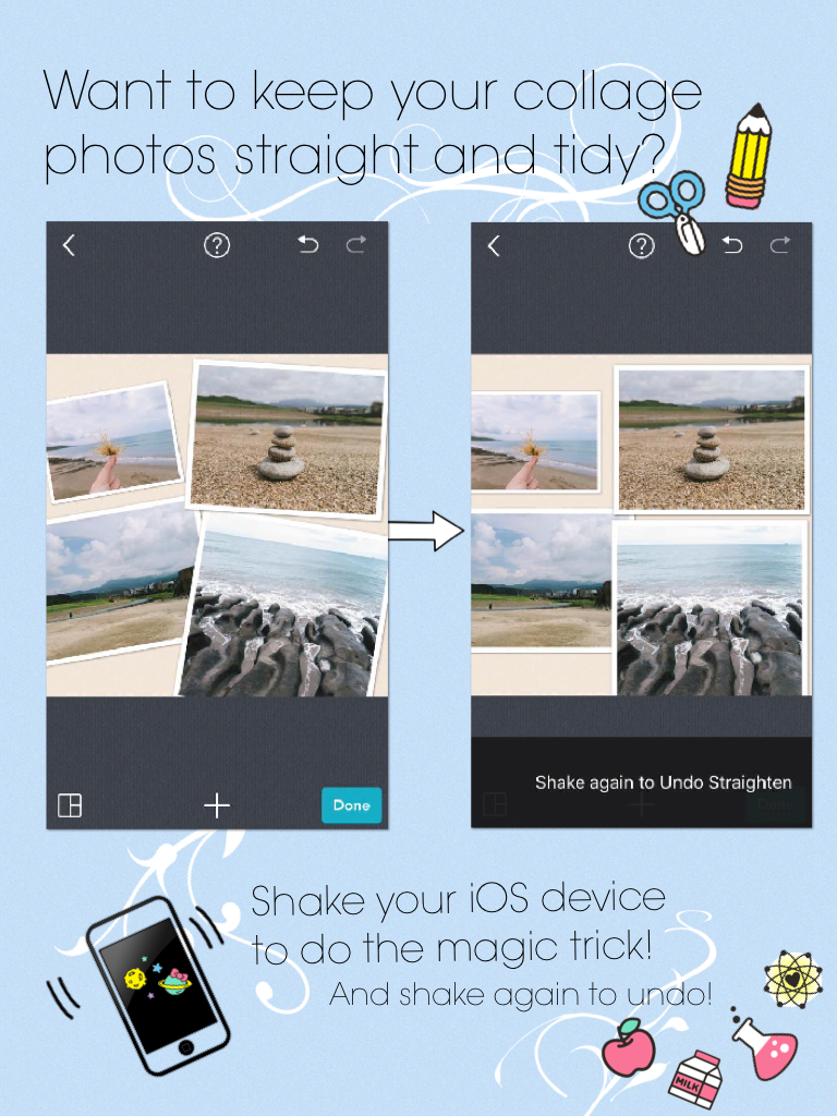 How to keep your collage photos straight and tidy!