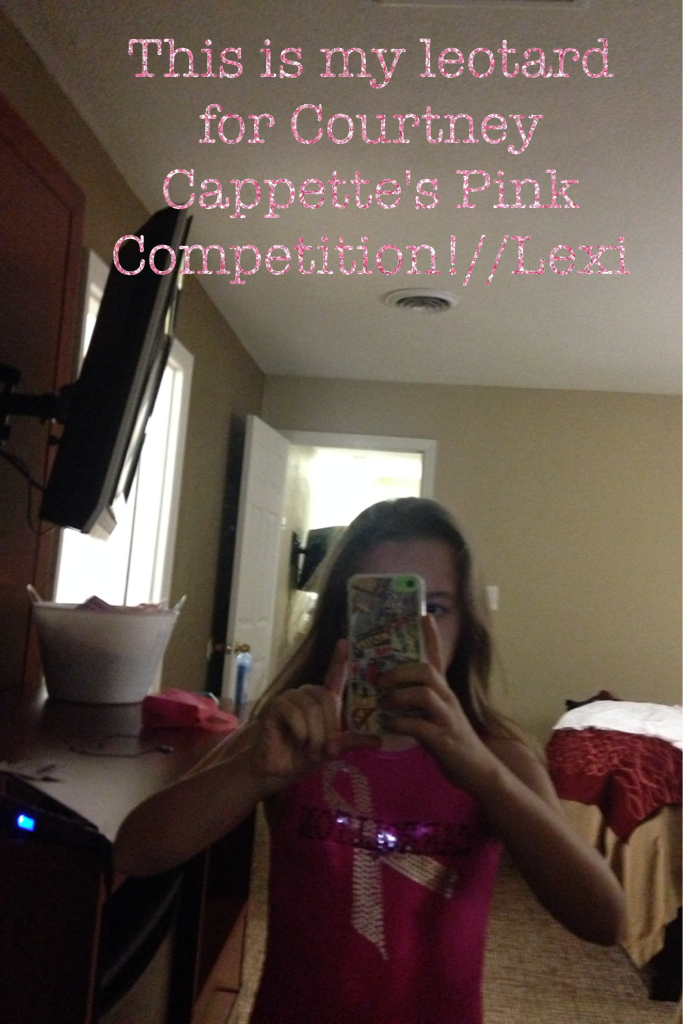 This is my leotard for Courtney Cappette's Pink Competition!//Lexi