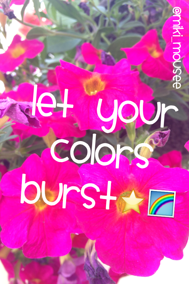 Let your colors burst⭐️🌈