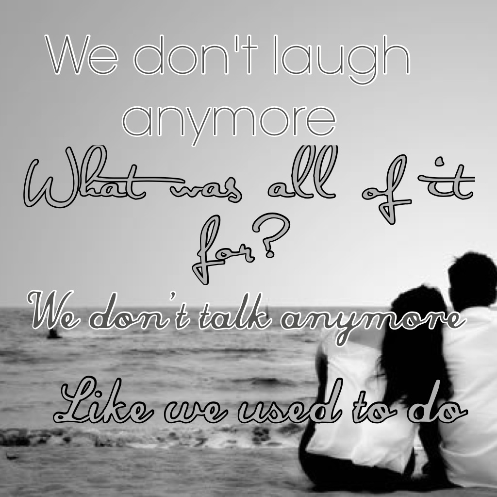 Lyrics from We Don't Talk Anymore by Charlie Puth (ft. Selena Gomez)