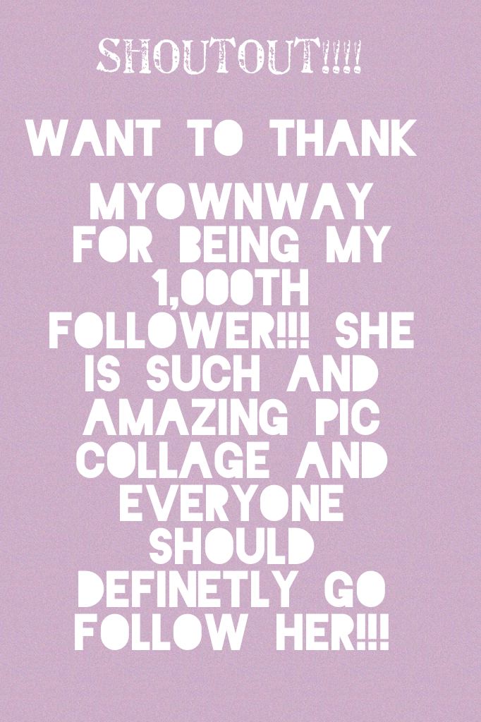     Click 

I can't believe that I've made it this far, but thanks to all my followers I've actually reached my goal!! I love you all soooo much!! Thank you everyone!!!!
