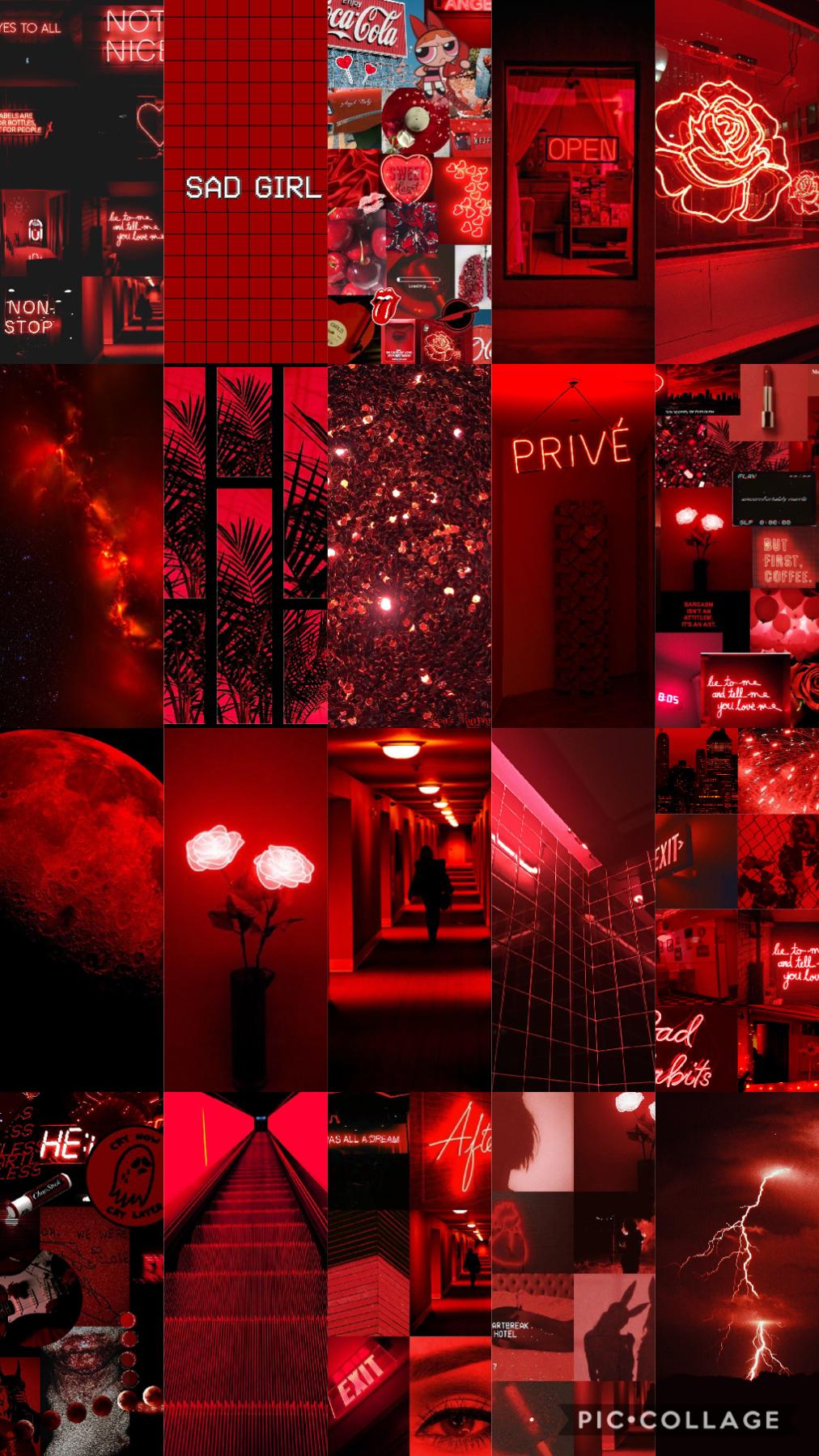 aesthetic red wallpaper