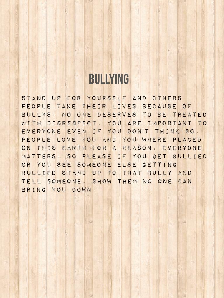 Here is a post about bullying its really dark but I thought the message needed to be put out there. If you have any requests or ideas please tell me! Thanks
~Nina🌸