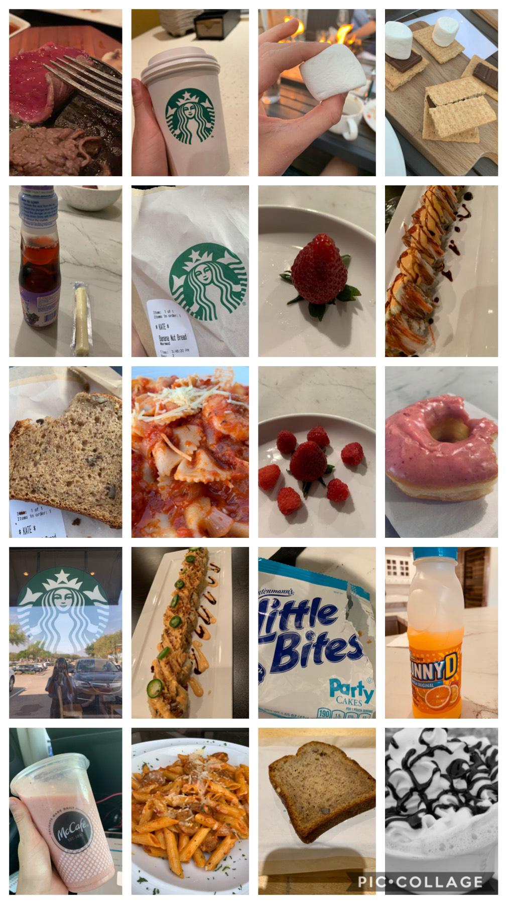 Food from the past month!!!!