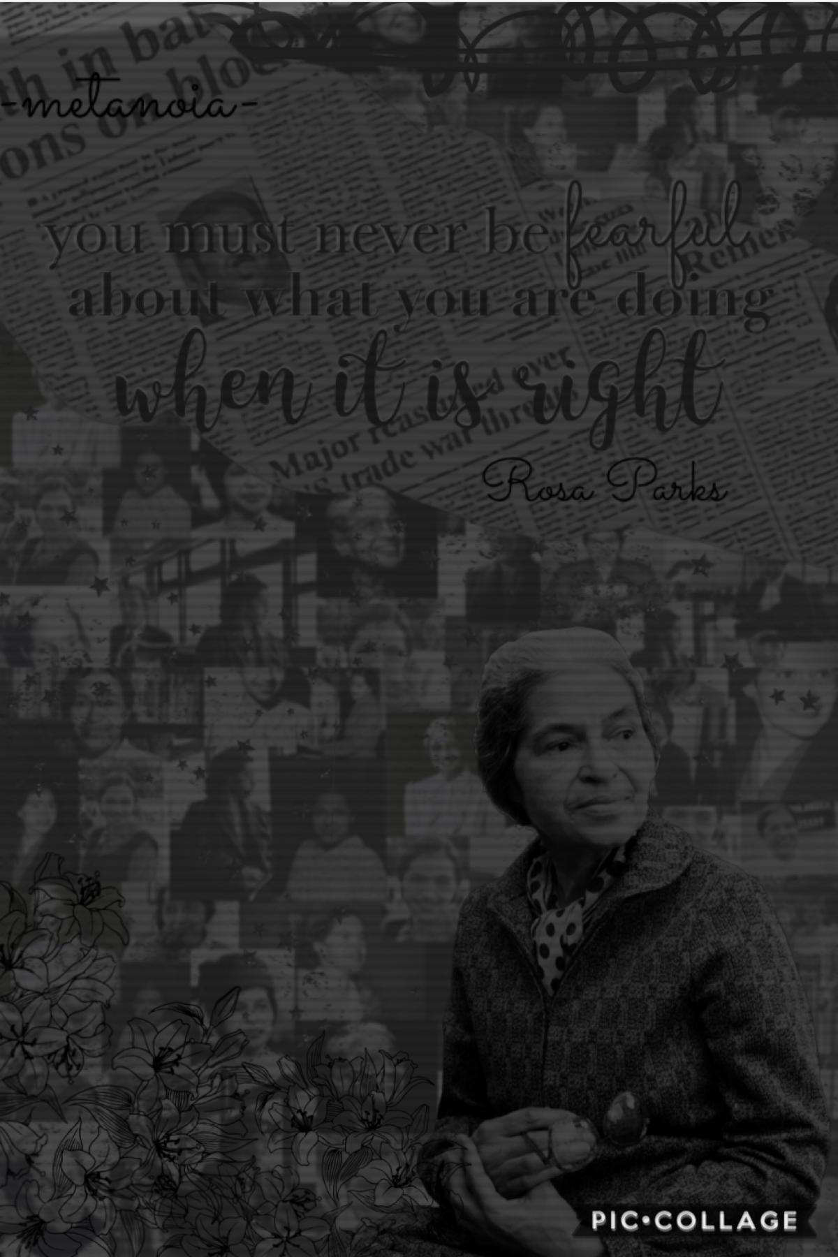 ✊🏿tap✊🏿
This is my Rosa parks collage for ocean’s black history month series (go follow her bye she’s super sweet). Next up is euph0ria. check remixes for a little information thingy ocean made ☺️ 