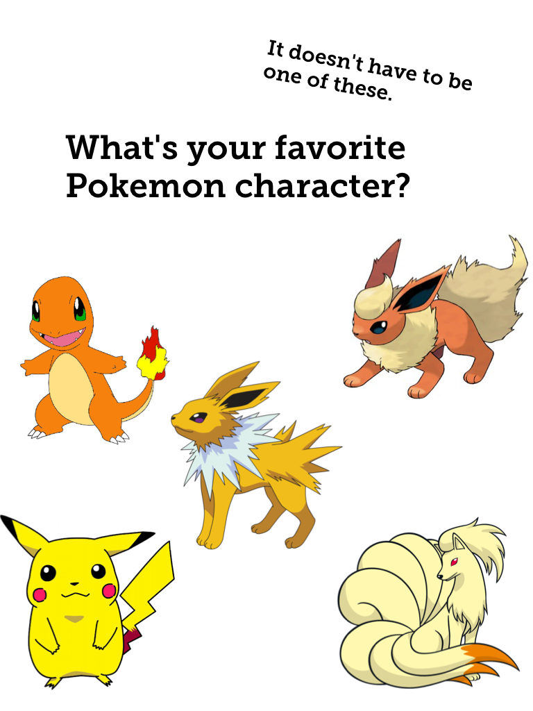 What's your favorite Pokemon character?