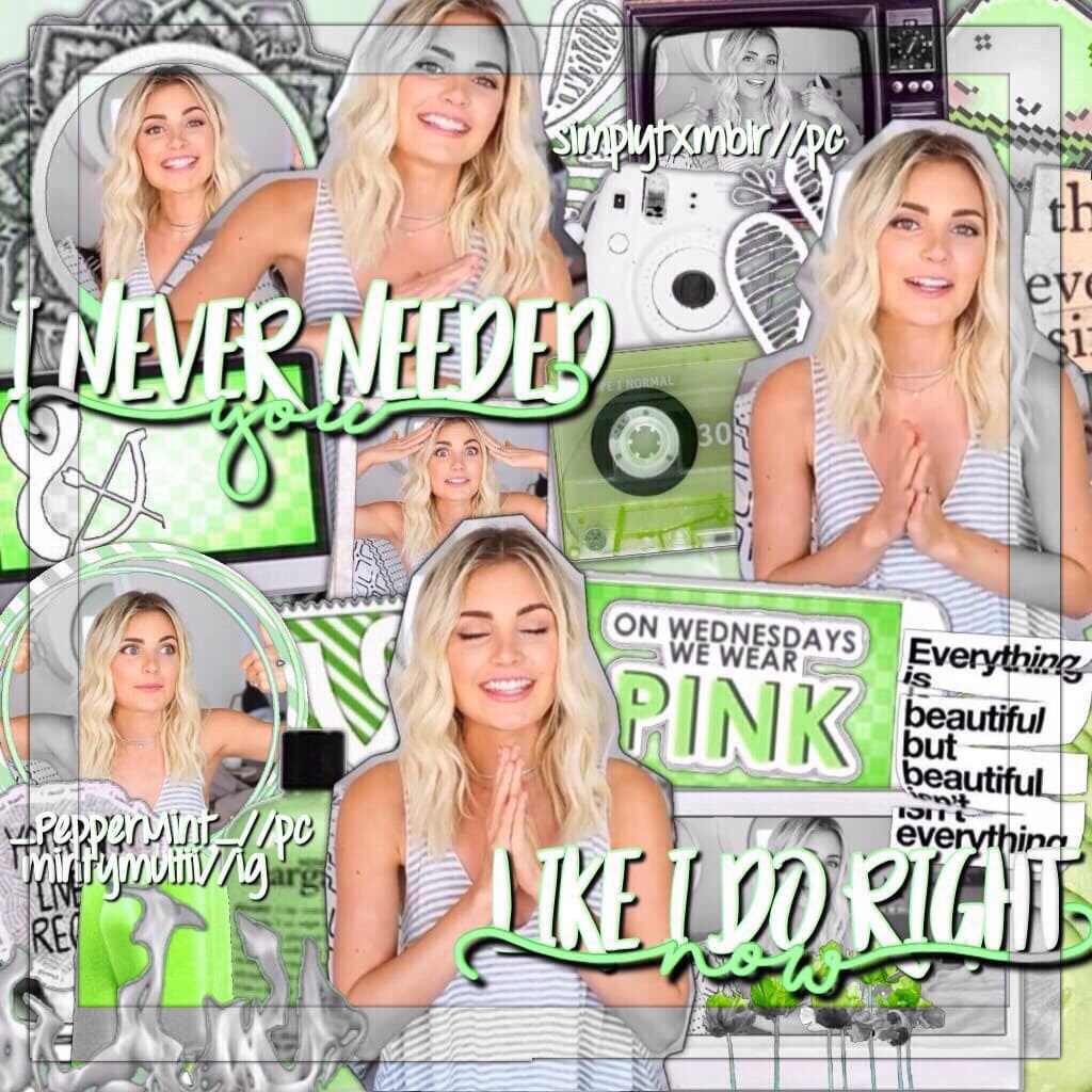 🍏Click🍏
Hey!! I feel like it was been forever since I last posted!! Final green edit!! Next color is...MINT GREEN👗!! I already have 1 edit for it, so if anyone wants to collab mint green pls comment!! Nothing more, xx Heather💋