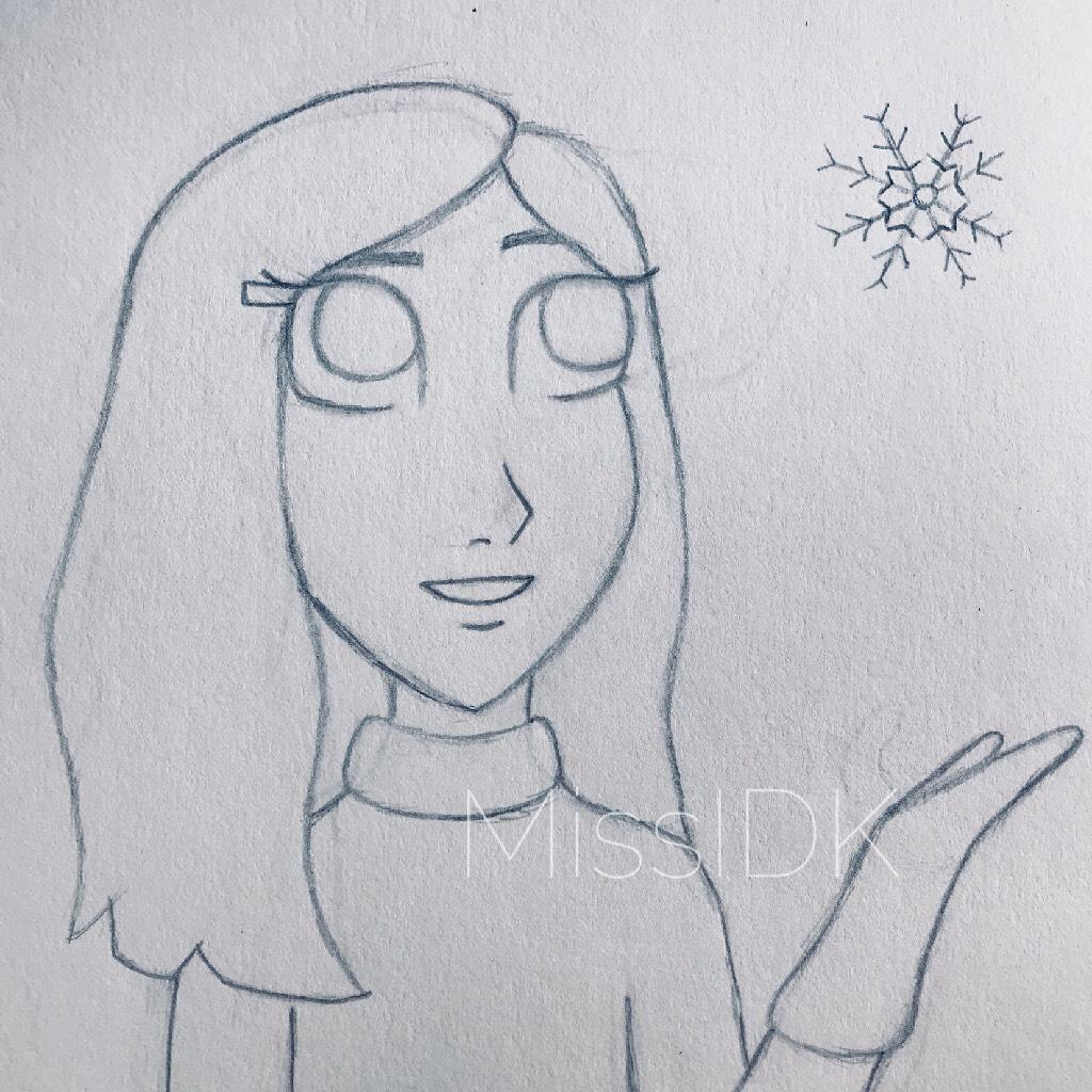 💙TAP HERE FOR ART STUFF💙
Ashley as a kid 💜 I’m not sure where the winter and snowflake ideas came from though 😅//💙MissIDK