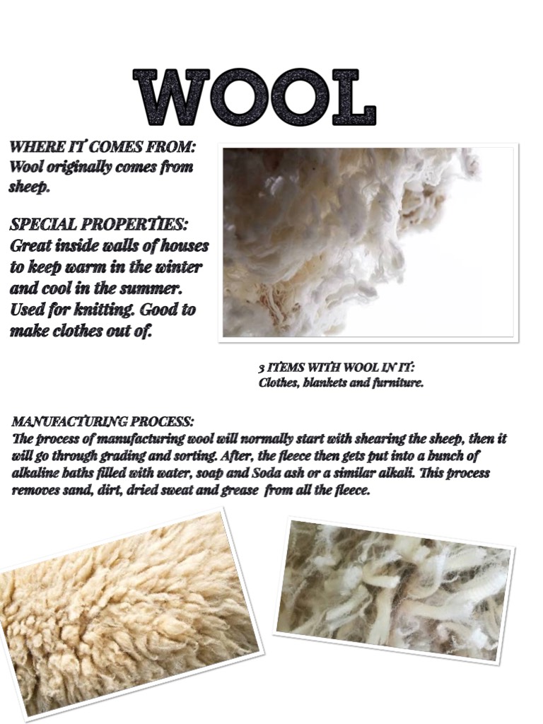 All about wool... I know. It’s boring...
