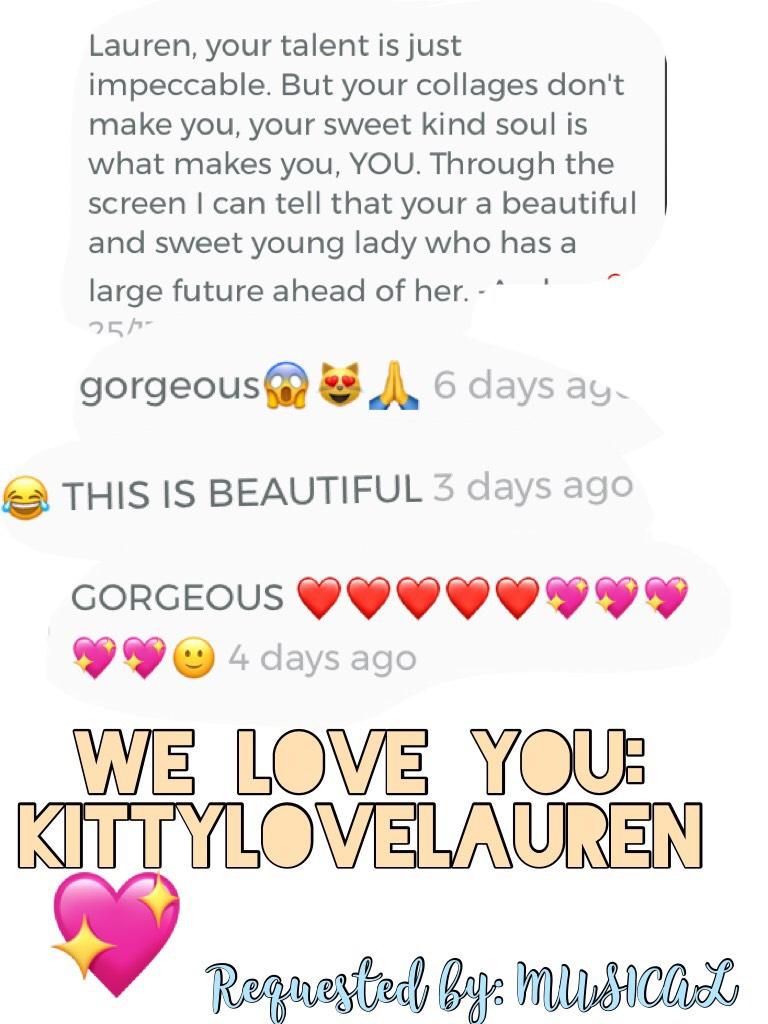 We 💖 u KittyLoveLauren!!