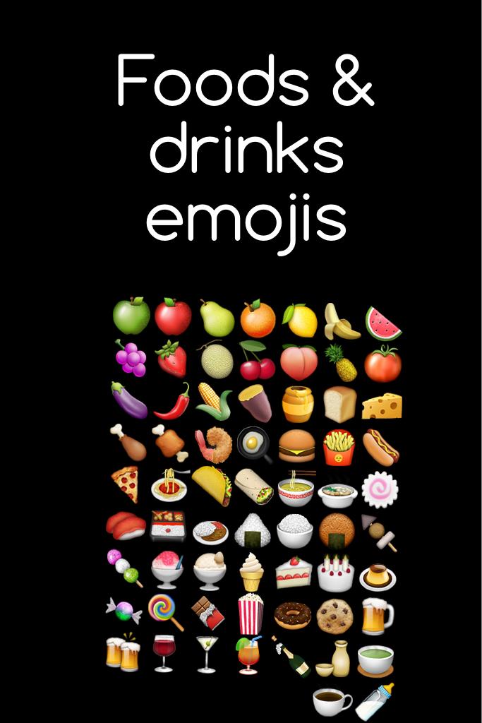 Foods & drinks emojis 