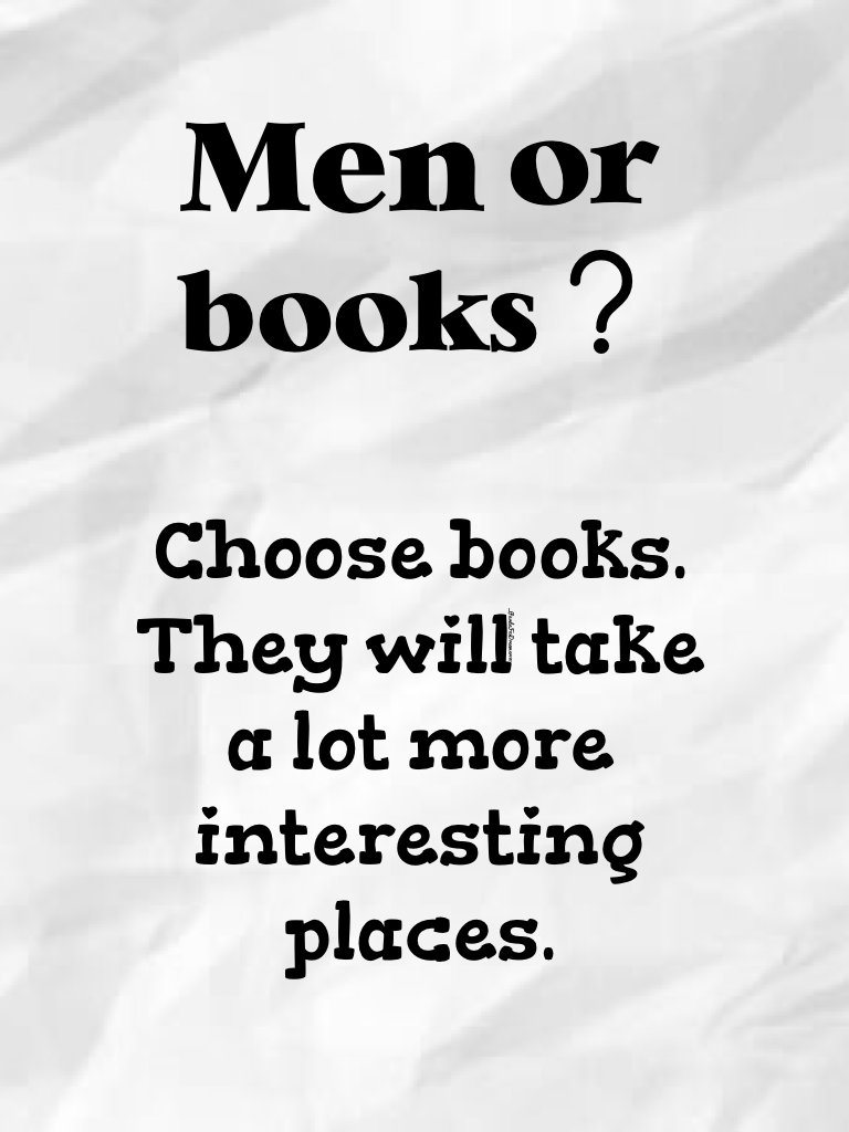 Men or books
