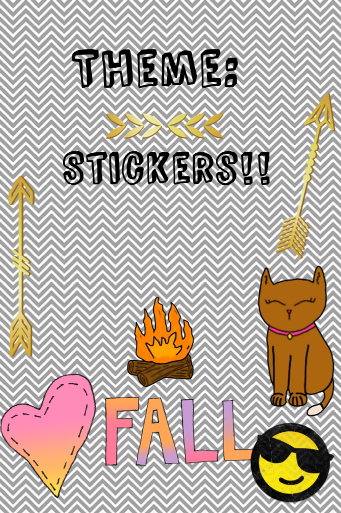 🎀Click🎀
Since my first theme is stickers, the collages I make this week will all have stickers! I might not be posting as often though.
Qotd: What's your favorite sticker pack?