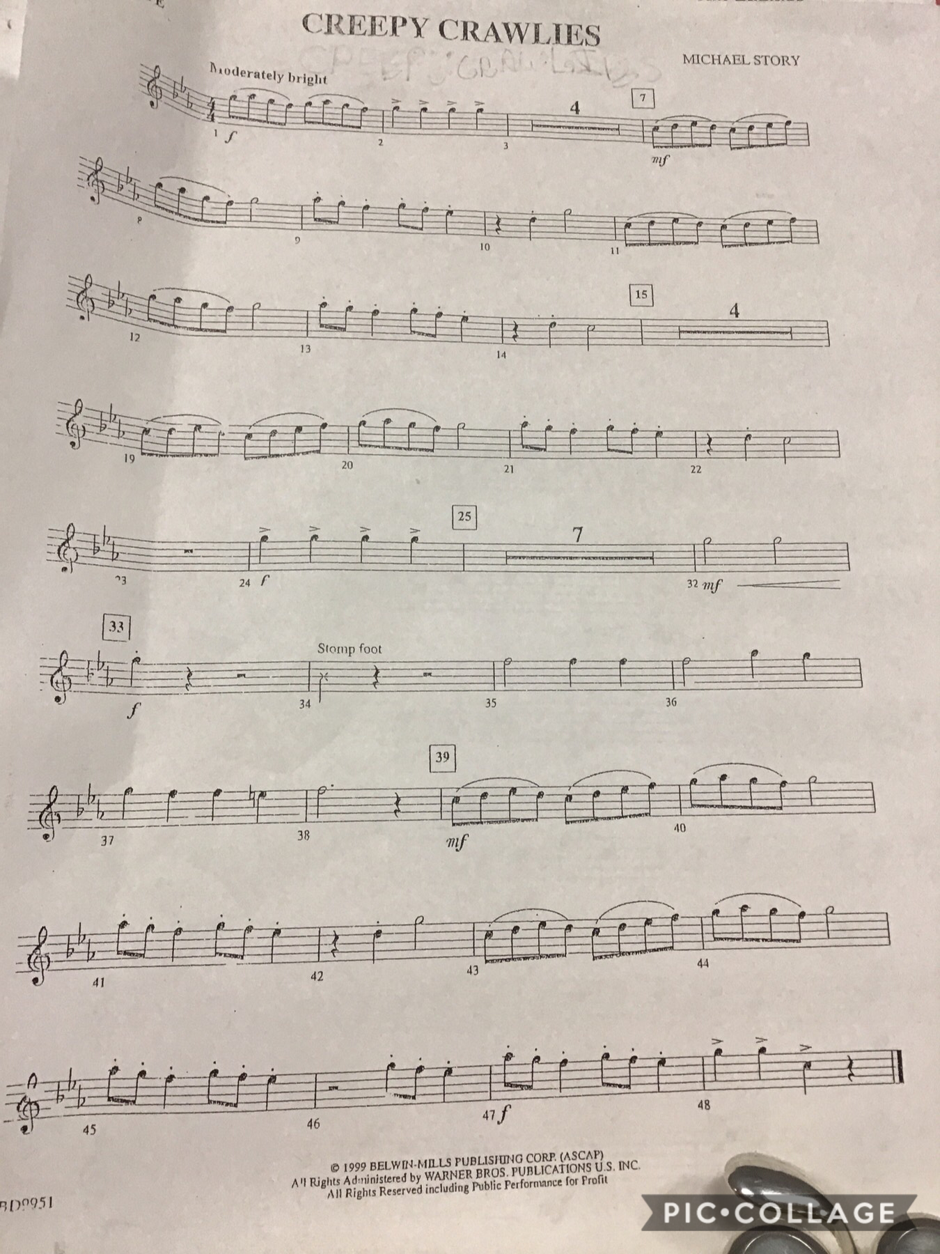 This is my flute music and what I’m going to be playing at my school, who can read it?