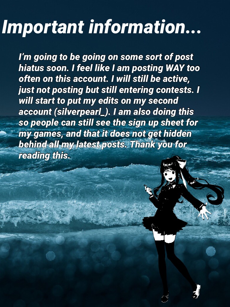 I’ll be very active on the other account though...