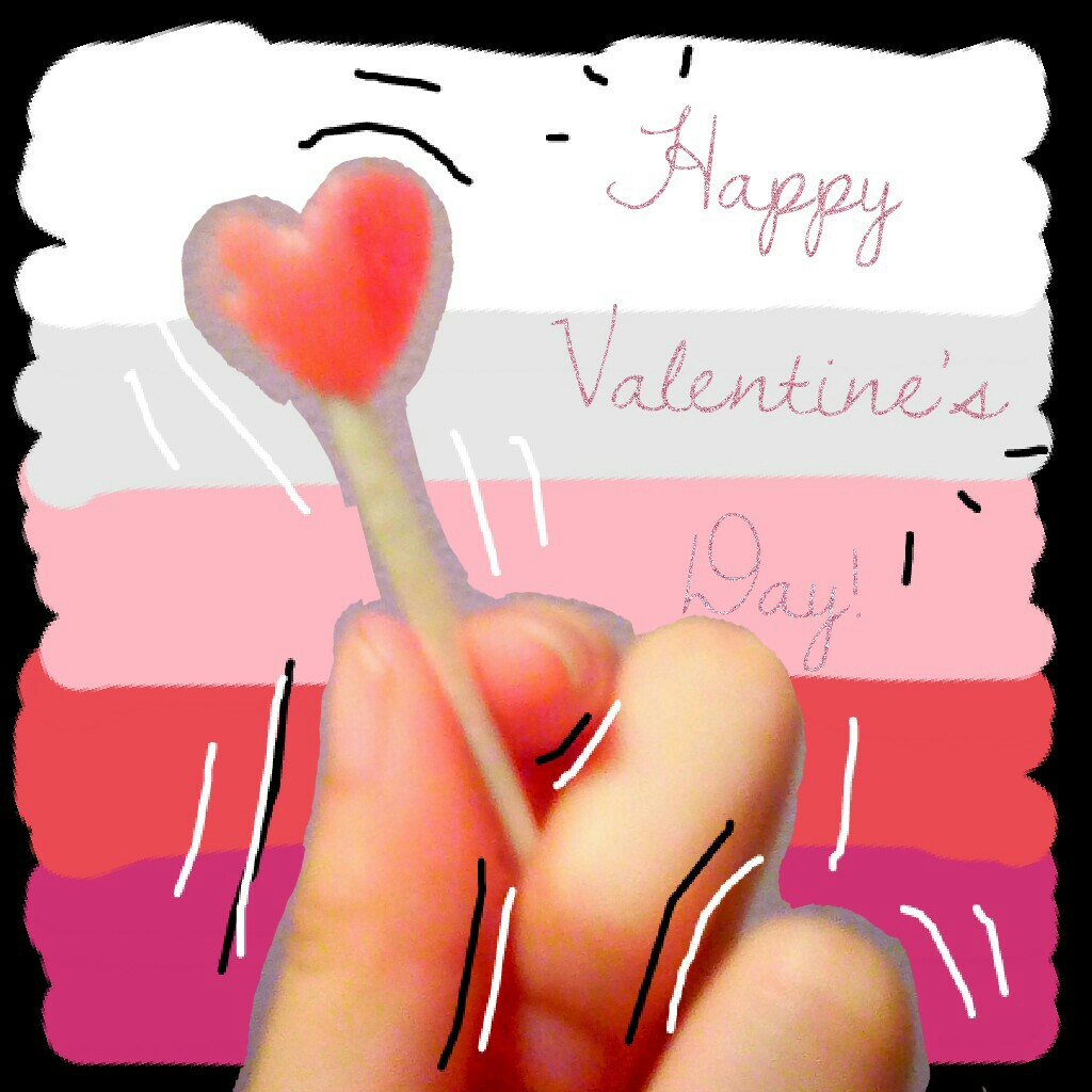 Happy Valentine's Day!💕💖
pic by me! (it's a lollipop BTW) I luv it how my granny always sends me cookies on v-day! haha is anyone else a single Pringle like uh... meee??! lysm guys💓Spread some love today!