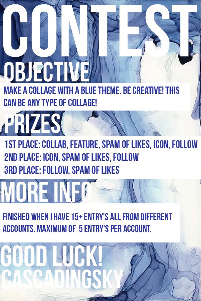 🐬🦋BLUE THEMED CONTEST🐳💦