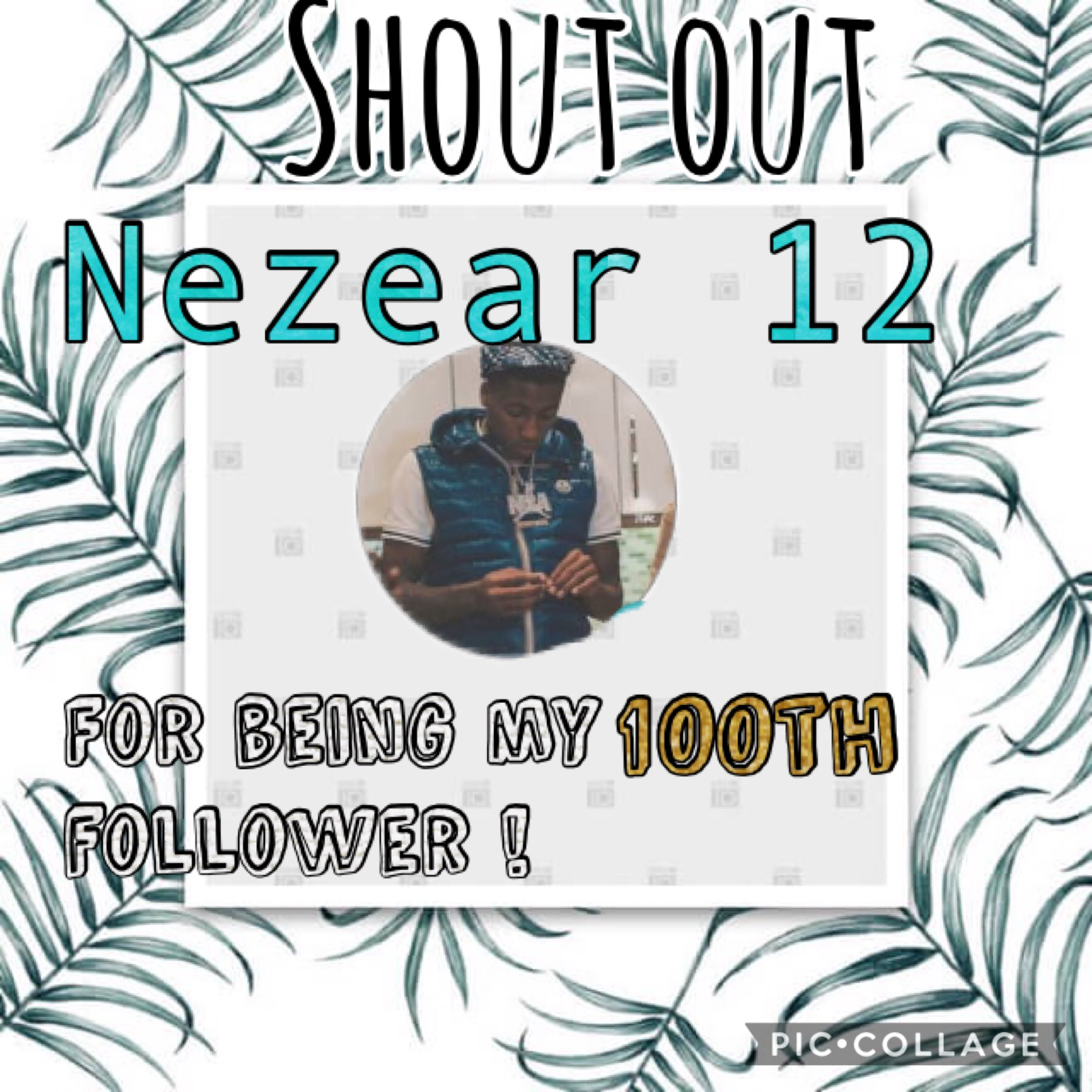 Shout out to nezear 12 for being my 100th follower!