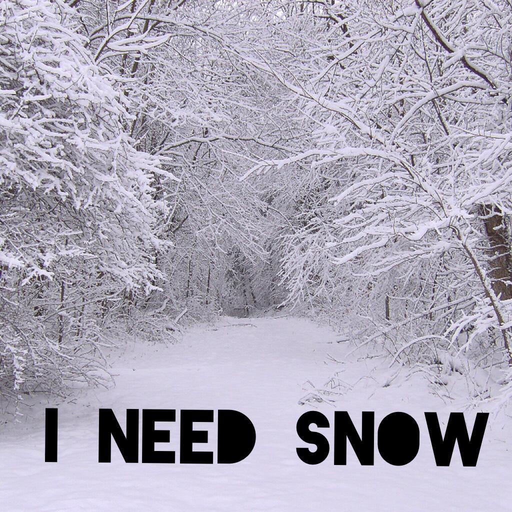 I need snow