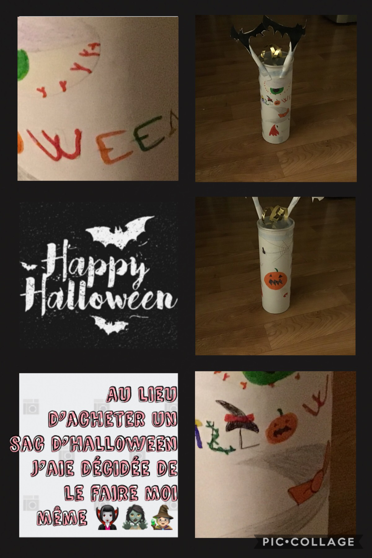 Dans mon futur pic collage j’aie décidée de vous montrez comment reproduire cette boîte d’Halloween 


Et dites moi ce que vous en pensez
