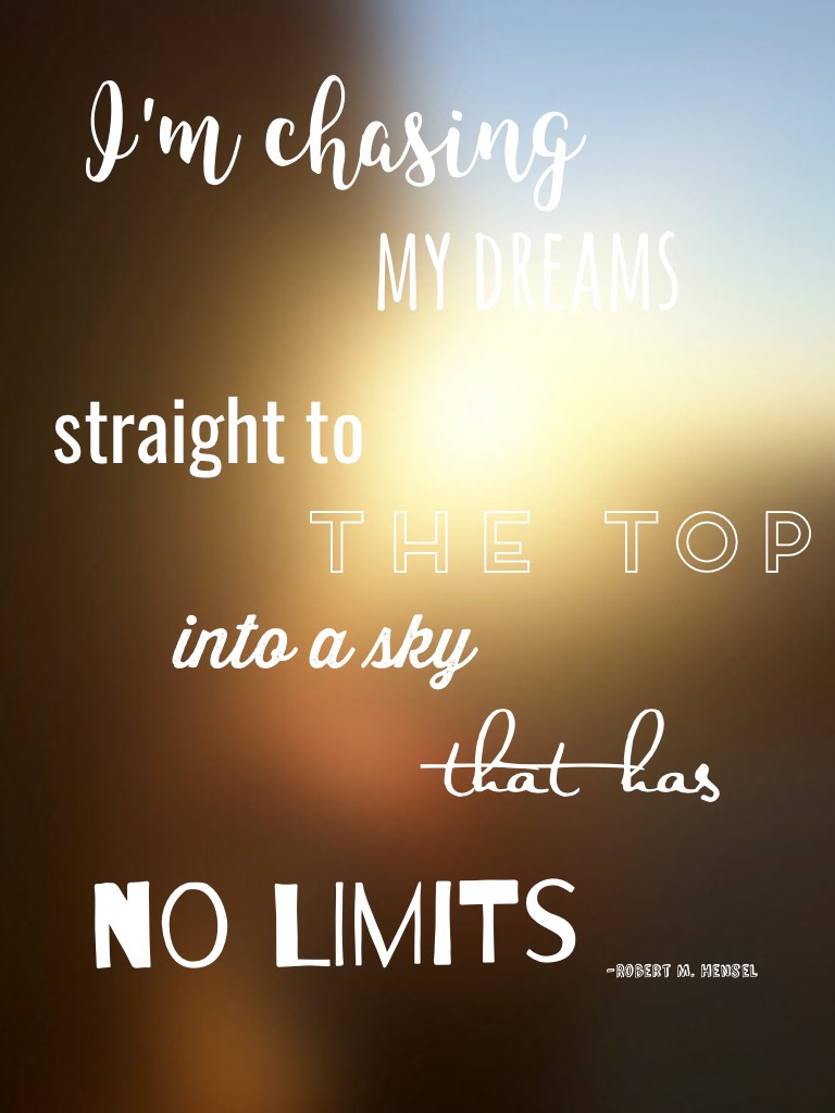 Into a sky that has no limits...💞
