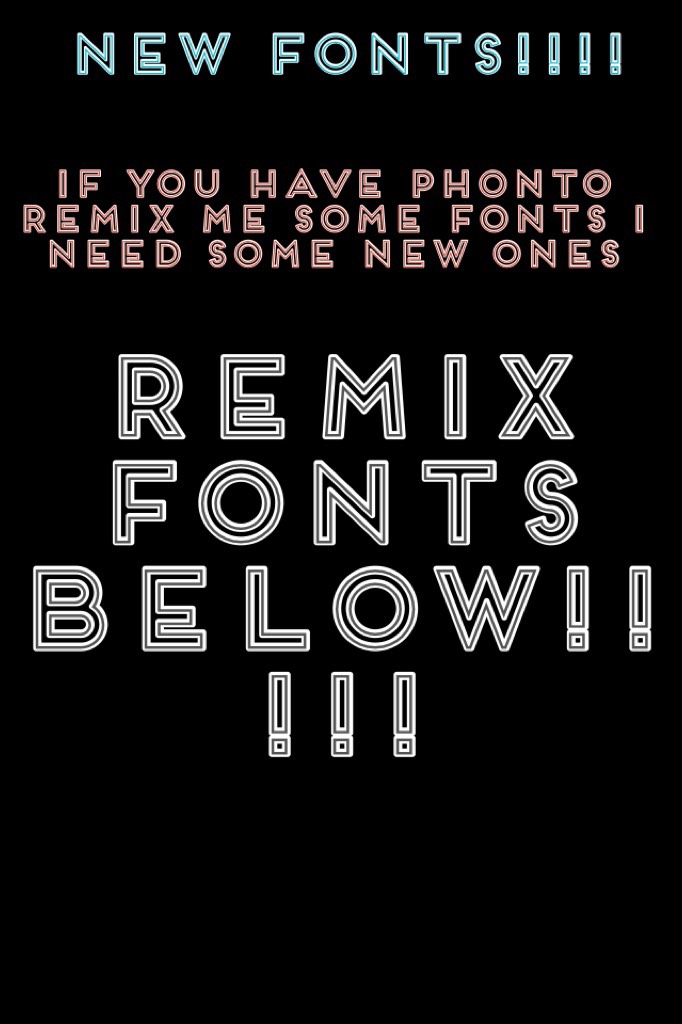 Remix fonts below!!!!!