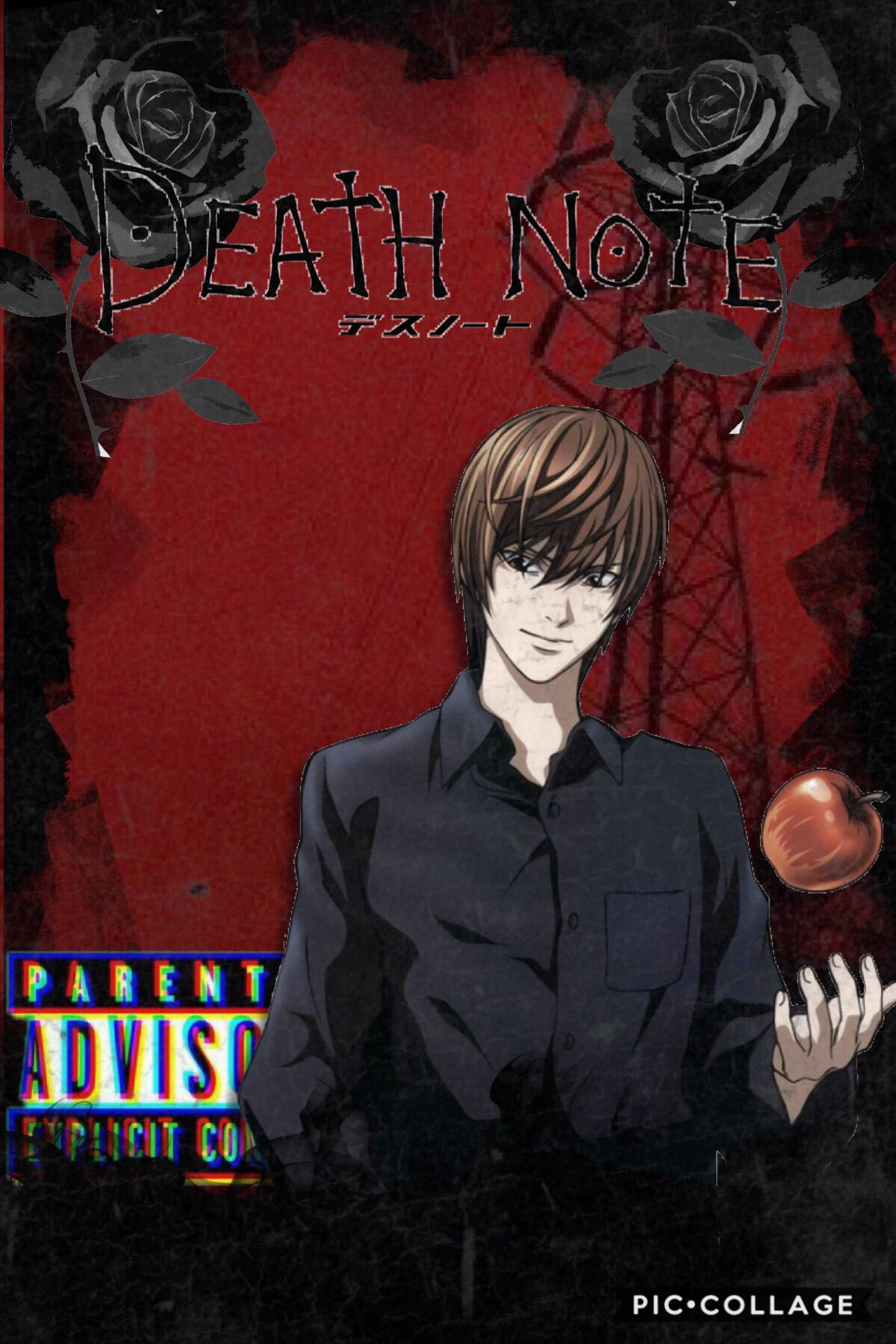 Tap💀(also edit dump in remixes)
“Do you know death gods like apples?” 
Just finished reading all of death note(my friend got me the all-in-one edition) and sorry but TEAM LIGHT! I was lowkey rooting for him at the end... 
