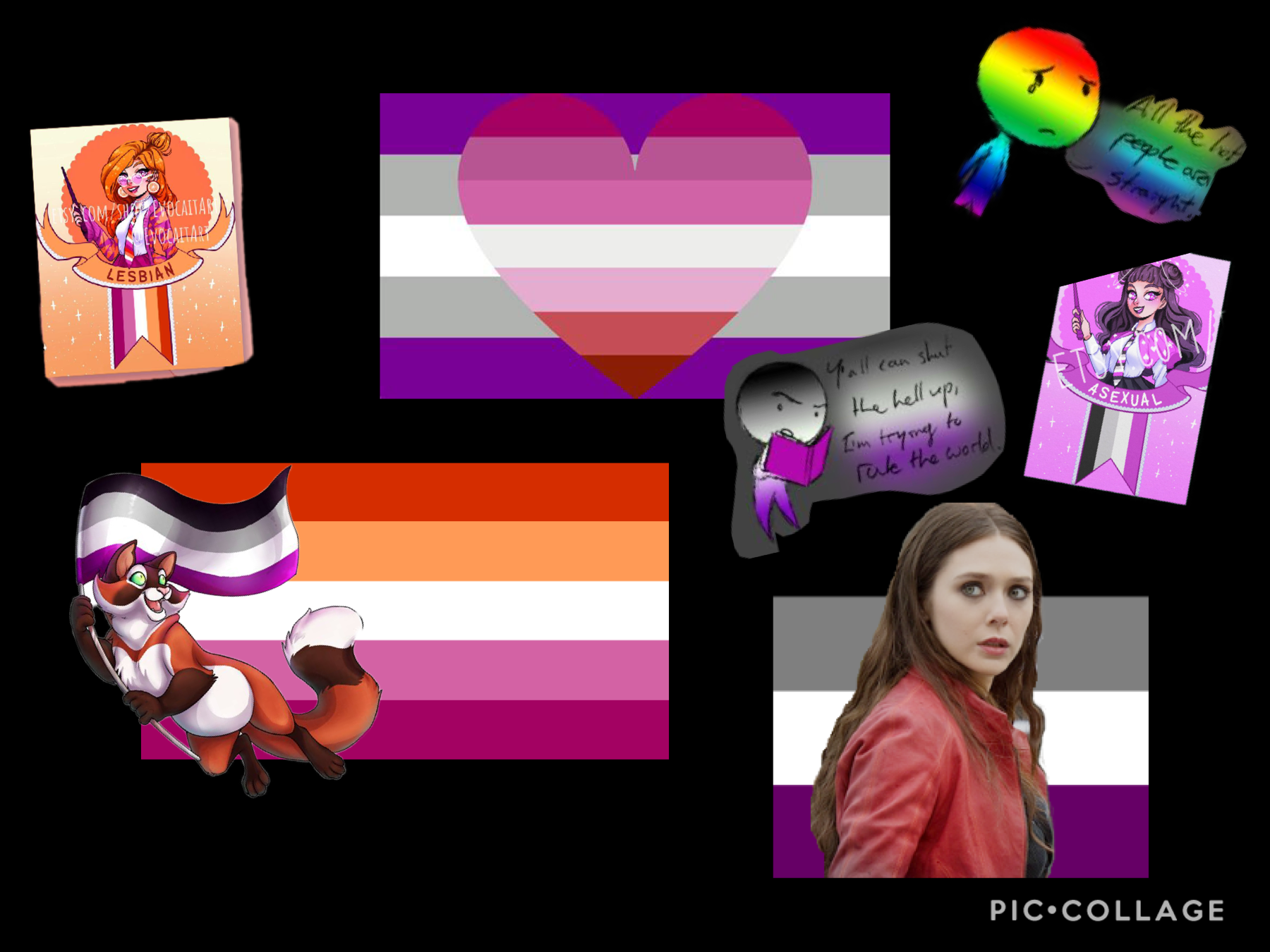 Asexual lesbian pride
