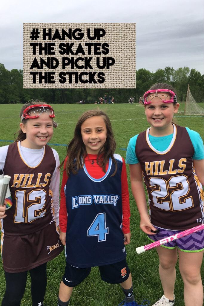 # Hang Up The skates and pick up the sticks 

Left: Julie Jasaitis:Middle;Megan Meola; Right:Jillian Smith