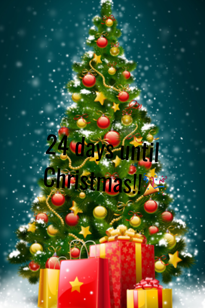 24 days until Christmas!!🎉