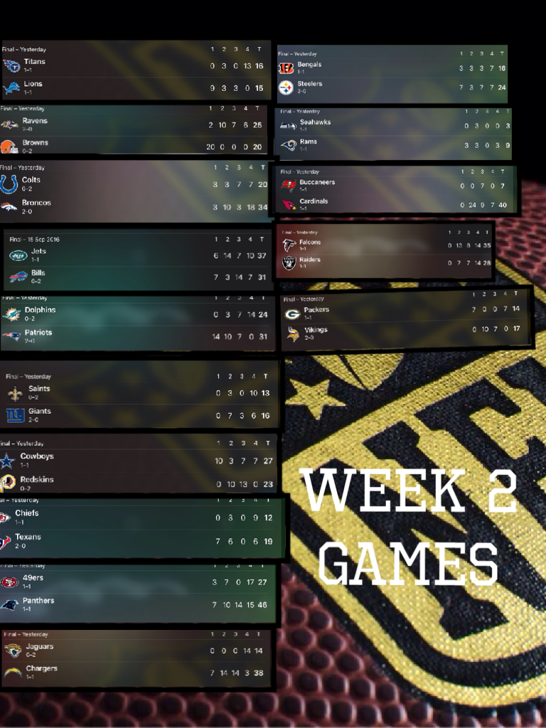Week 2 
Games
