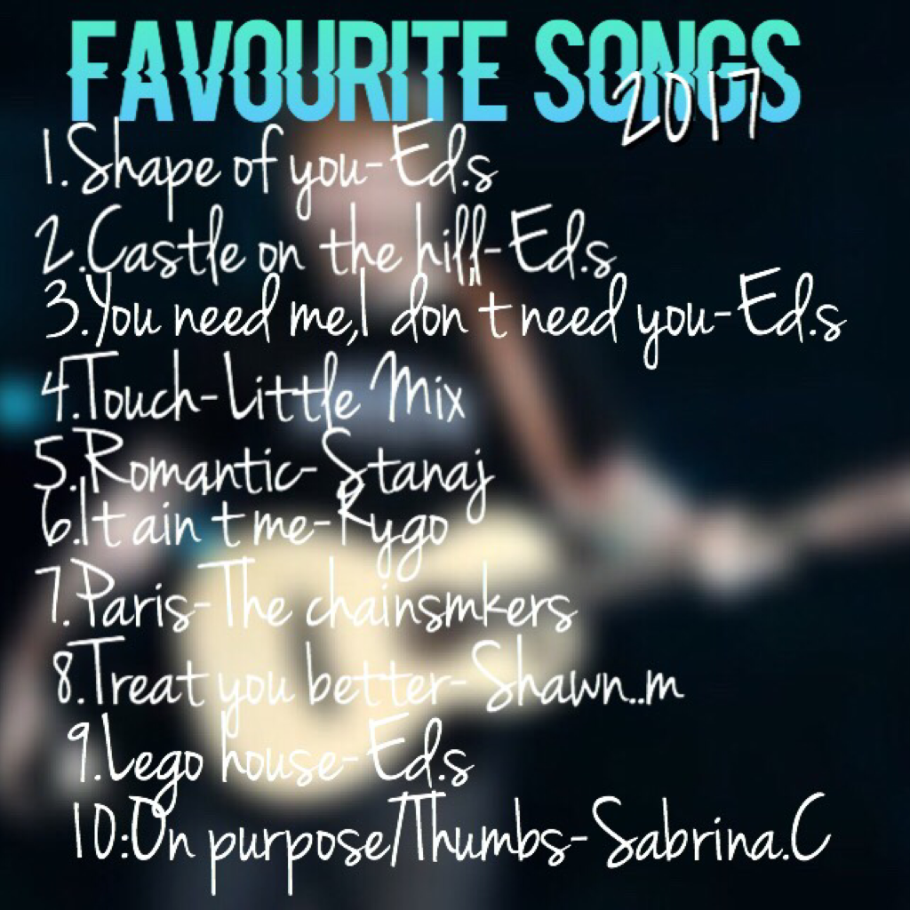 ❤️TAPPY❤️
Hey guys I thought it would be fun to do the favourite song challenge.These songs are not in order💫