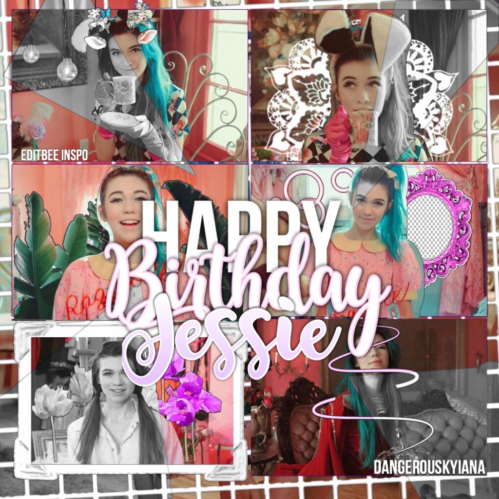 😭💗TAP BECAUSE ITS MY BABYS BIRTHDAYY!!💗😭
OMG JESSSSIIEE I CANNOTT BELIVE ITS UR BIRTHDAY!!🎉(where's the filter? Lol😂😂)omg Jessie ur the reason why I, still breathing ilysmmm (inspo credit to editbee💜🎂🙈)