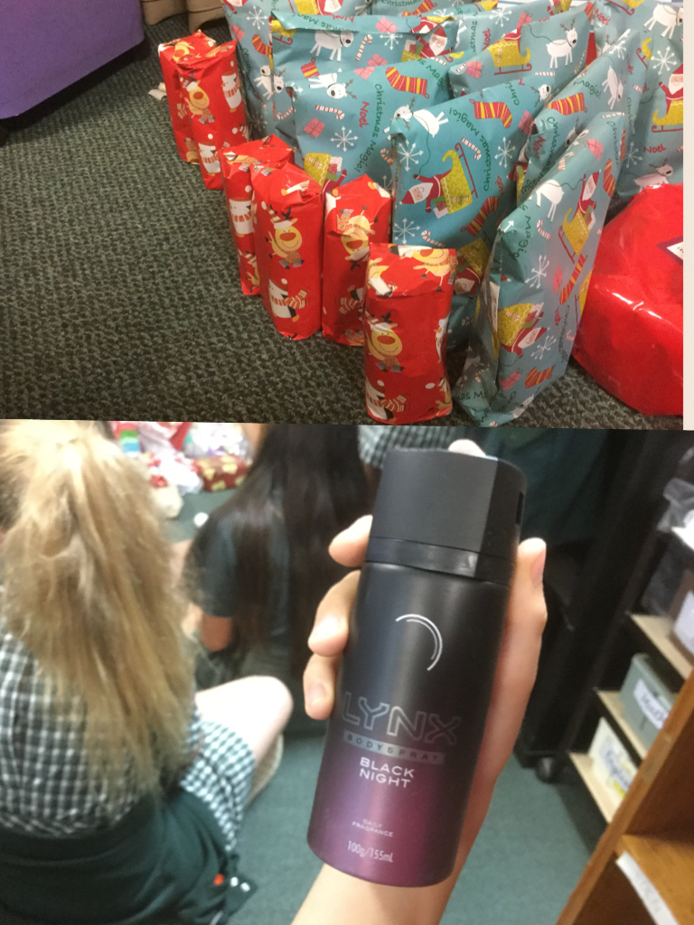 Our teacher gave us deodorant on our last year 