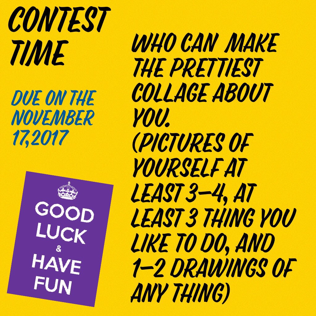 Contest time
