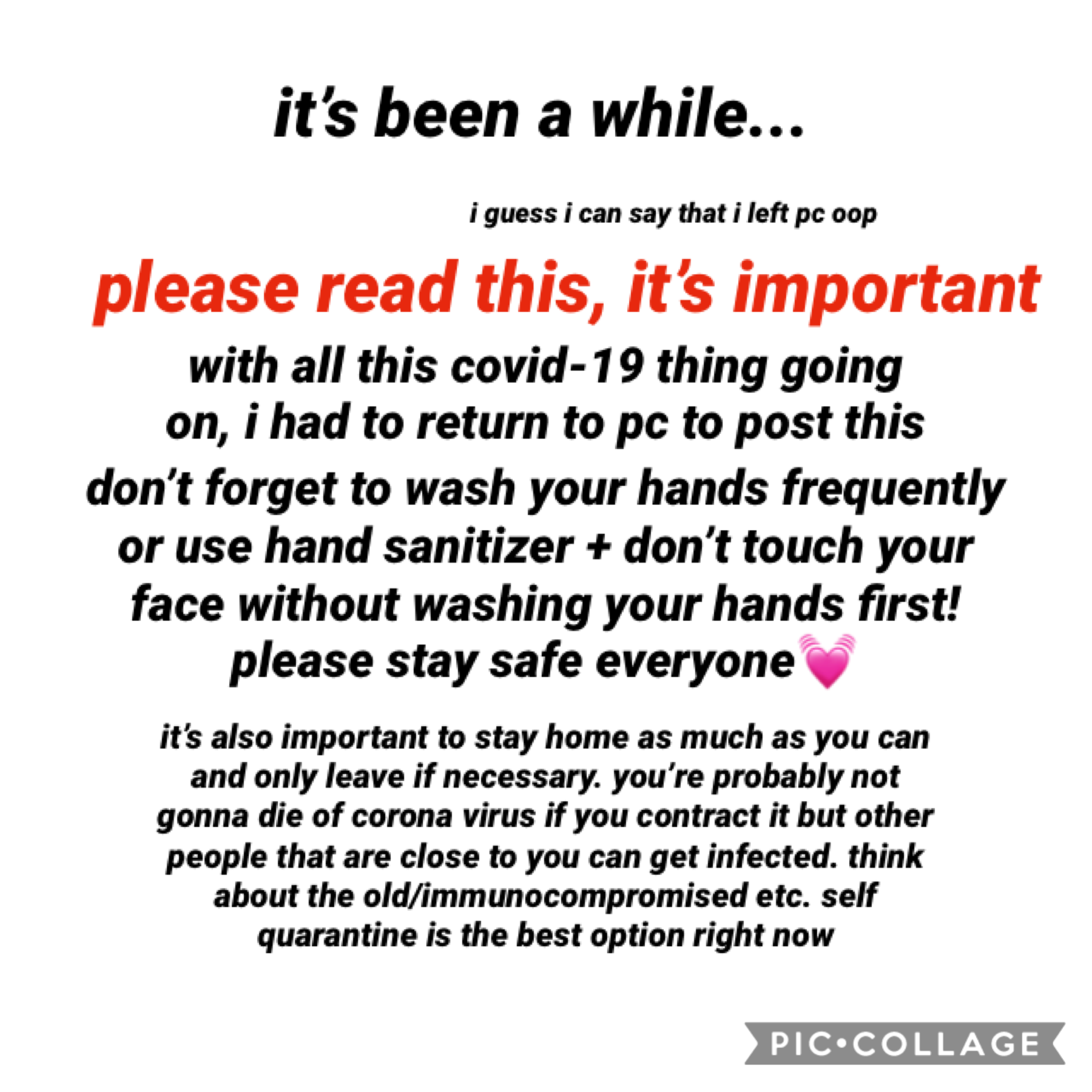 please stay safe ❤️ 