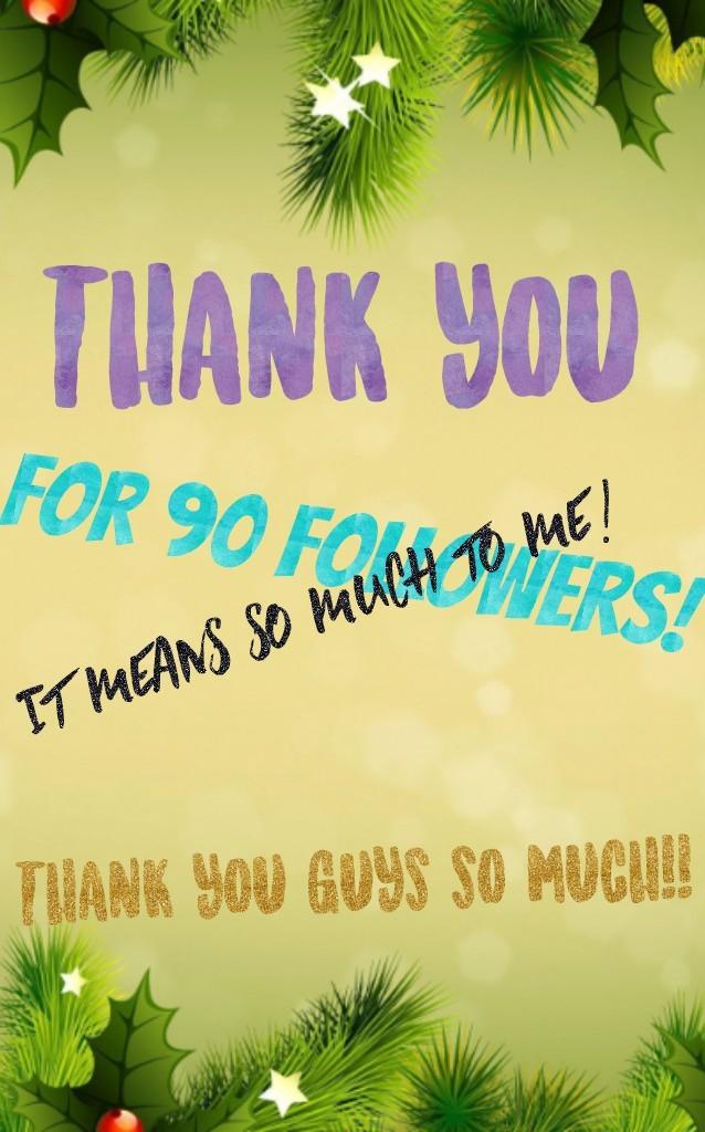 Tap!!
Thank you guys so much! 90 followers is a big amount. When I started I wasn't going to post until a saw users like TrackAndFieldLife. I love PicCollage, and thank you, followers.